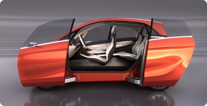 Tata Megapixel hybird EV là chiếc xe được thiết kế để chạy trong thành phố, xe có thể quay 180 độ trong không gian rộng 2,8 mét và cửa trượt để dễ dàng ra vào trong không gian chật hẹp.